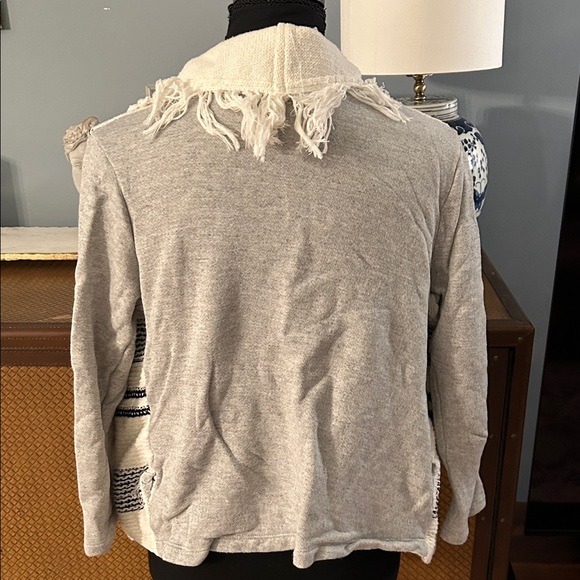 Dolan Gray and White Striped Cardigan - Picture 2 of 6